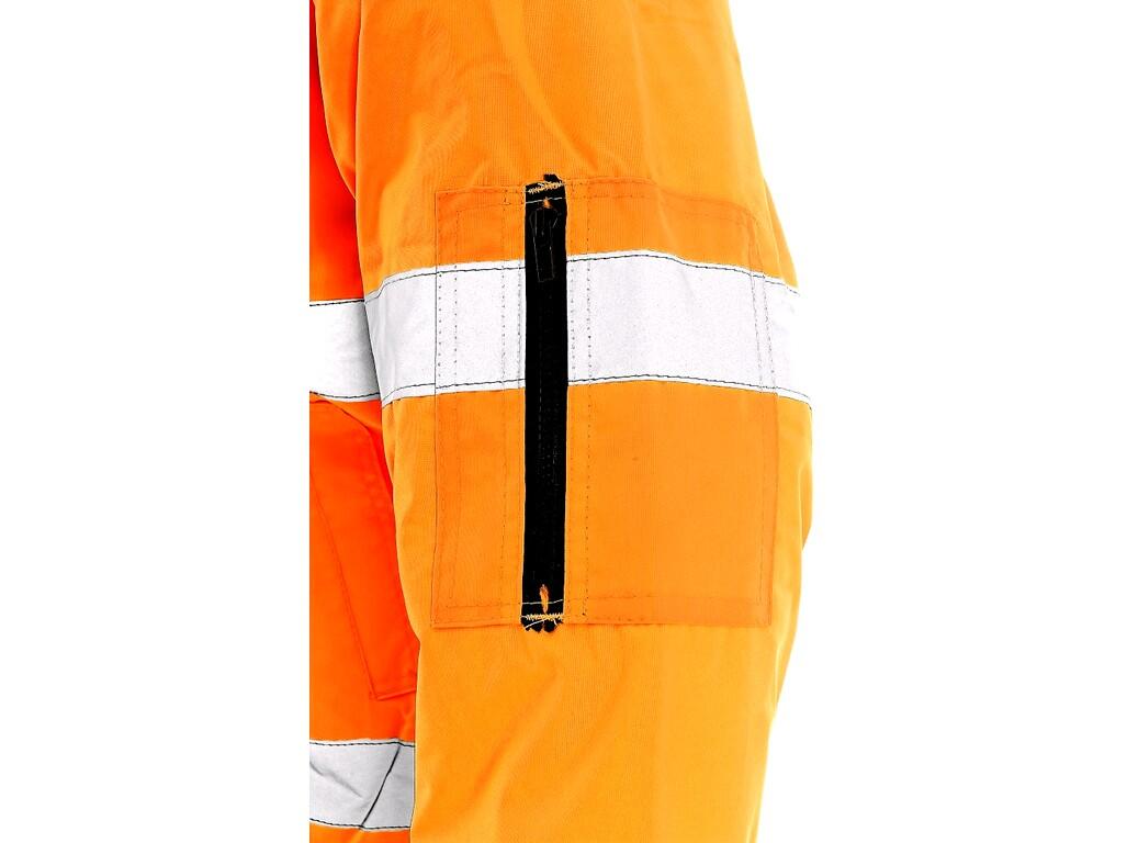Bunda LEEDS, výstražná, zimní, pánská, oranžová, vel. M